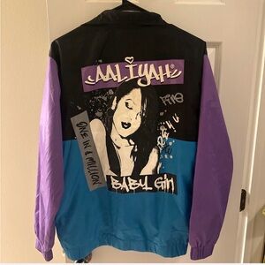 Aaliyah Graphic Women's Jacket - Black, Purple, Blue